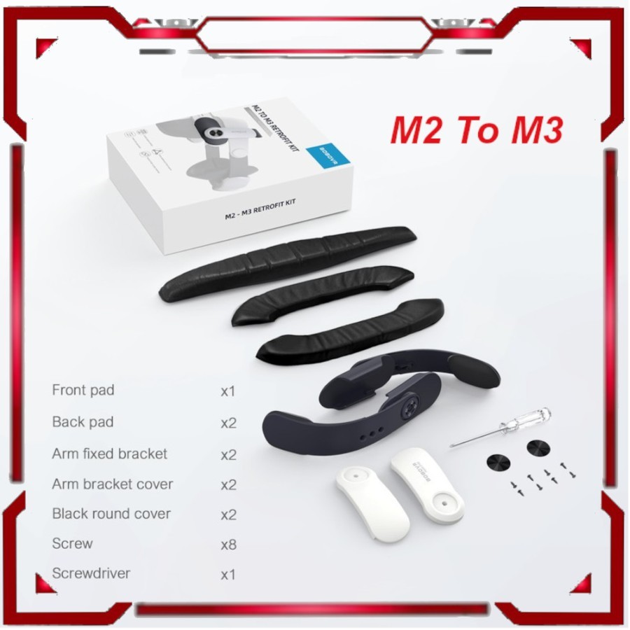 BOBOVR Retrofit Kit M2 To M3 Compatible Quest 3 VR