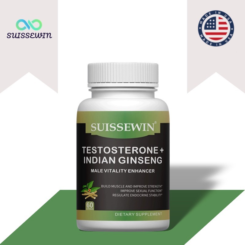 Testosterone + Ashwagandha - Suplemen Premium untuk Daya Tahan dan Kebugaran Pria