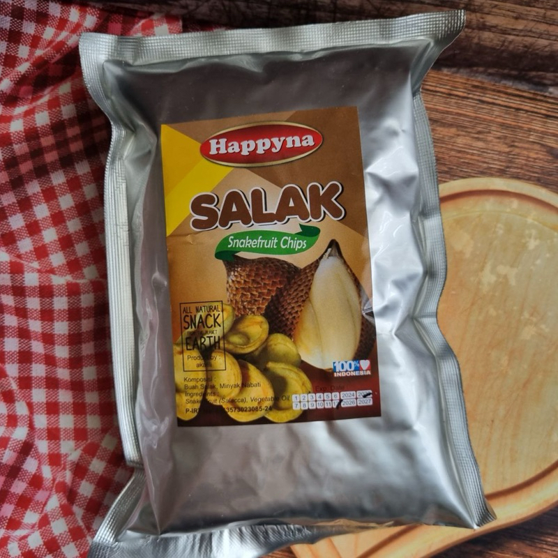 

HAPPYNA KERIPIK BUAH SALAK, KERIPIK NANGKA, KERIPIK APEL 80Gr