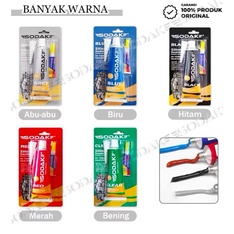 85gr Lem Gasket Tahan Panas  / Lem Perpak Mesin Motor / Lem Paking threebond tribon Permatex