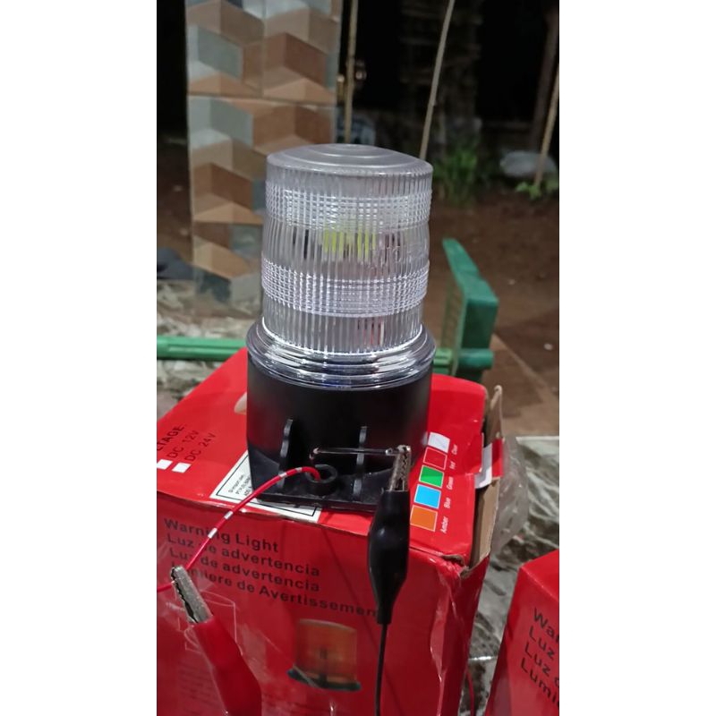 LAMPU ROTARY BLITZ PESAWAT 1X KEDIP  12VOLT-24VOLT cocok buat mobil truk