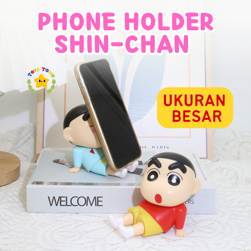 [CUCI GUDANG] Phone Holder Crayon Shinchan Holder HP Sandaran HP Tablet Boneka Lucu Anti Slip