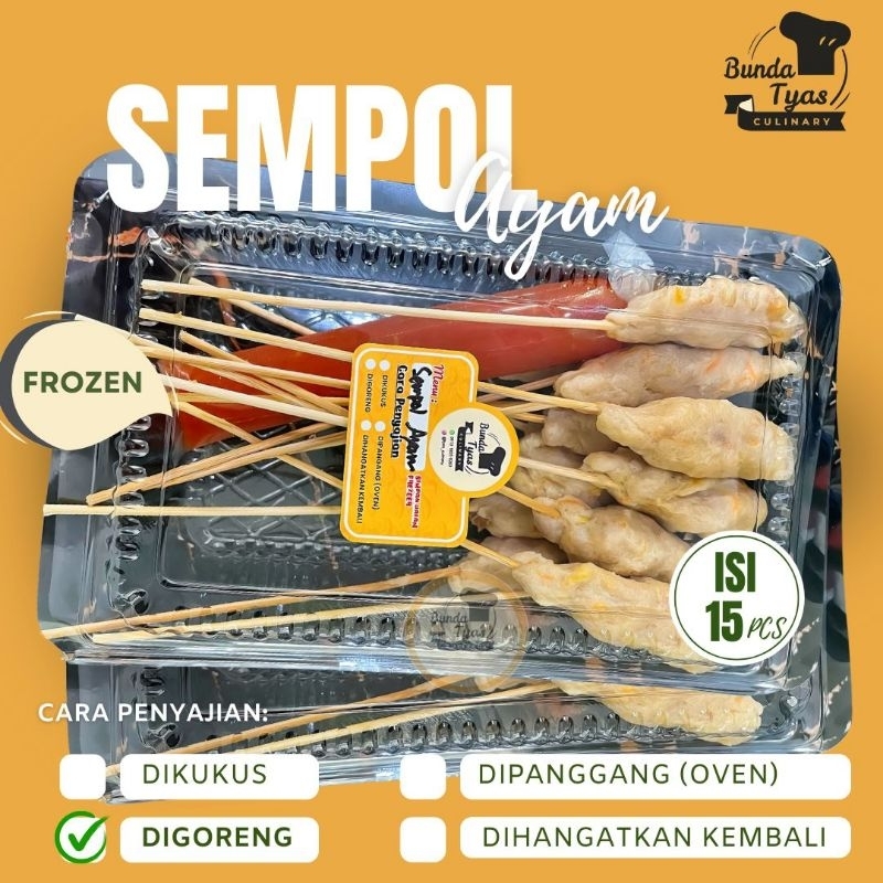 

SEMPOL AYAM ( Full daging ayam isi 15pcs )