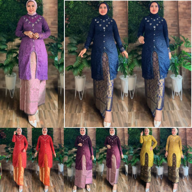 SETELAN BROKAT ROK SONGKET/BAJU TUNIK