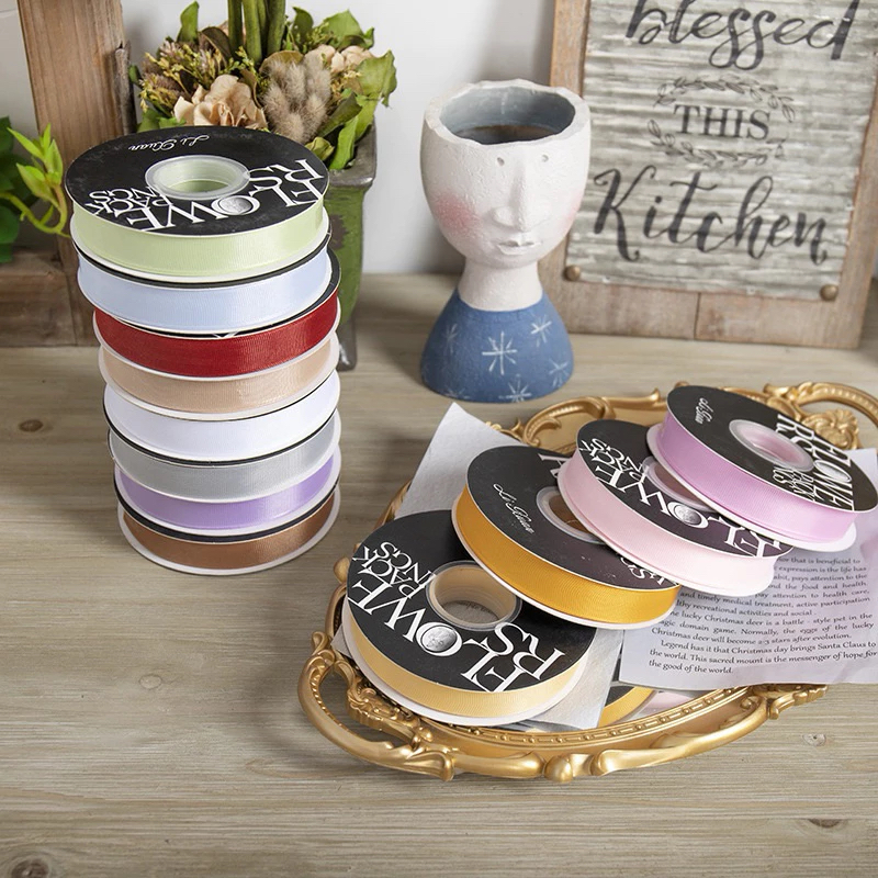 

[ 1 Meter ] Pita Grossgrain Ribbon Gross Grain 2 cm Flower Wrapping Gift