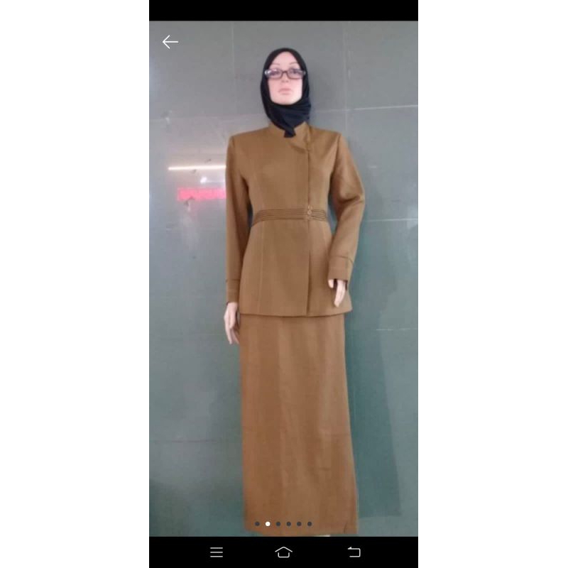 sale...baju kerja pns pemda guru pns warna tua/aceh