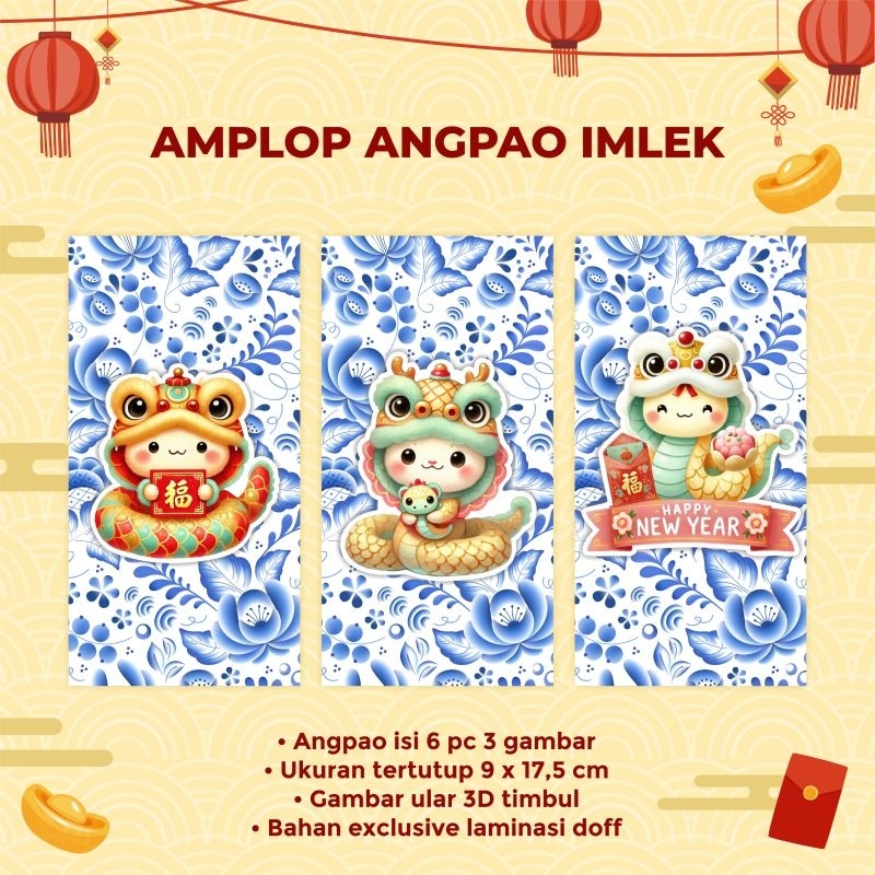 

Angpao Imlek 2025, angpao ular