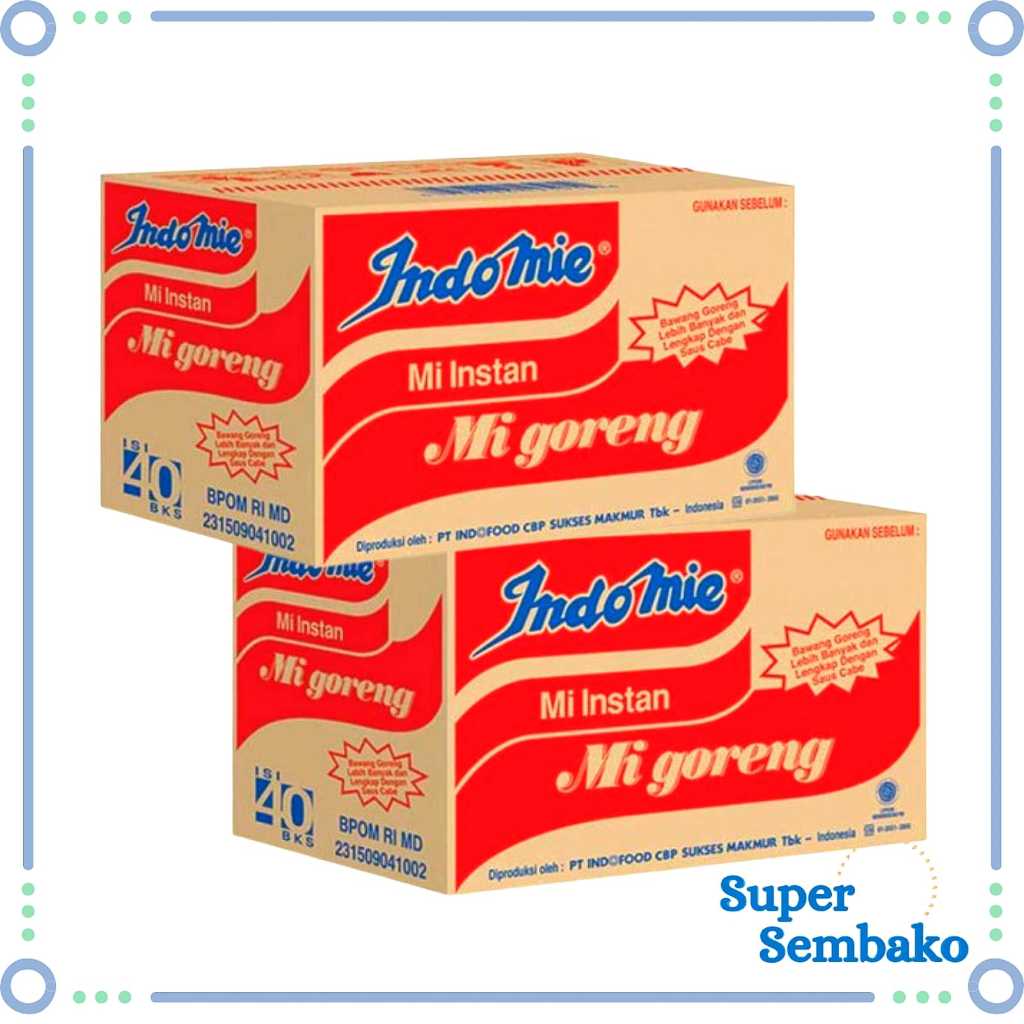 

INDOMIE GORENG 1 DUS ISI 40 BUGKUS
