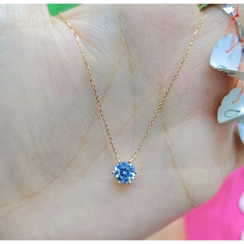 kalung anak mata 1 poles Amero kadar 16K