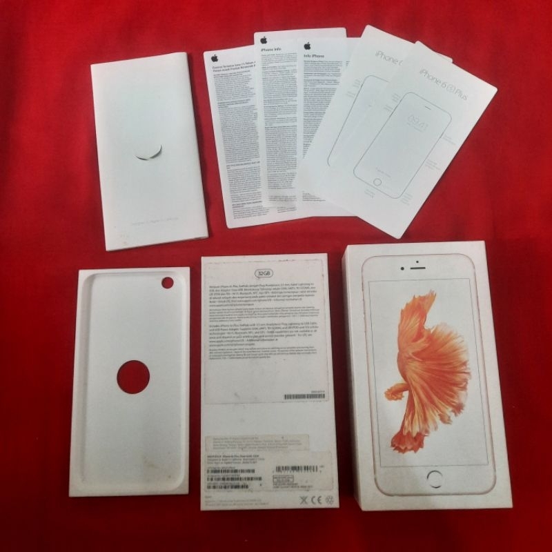 dus box iphone 6s plus original copotan ibox lengkap manual book