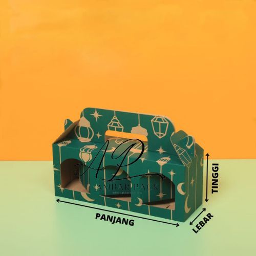 

(10 pcs) dus die cut tenteng lebaran kardus toples jar kue kering 600ml isi 3 box hantaran idul fitri eid mubarak