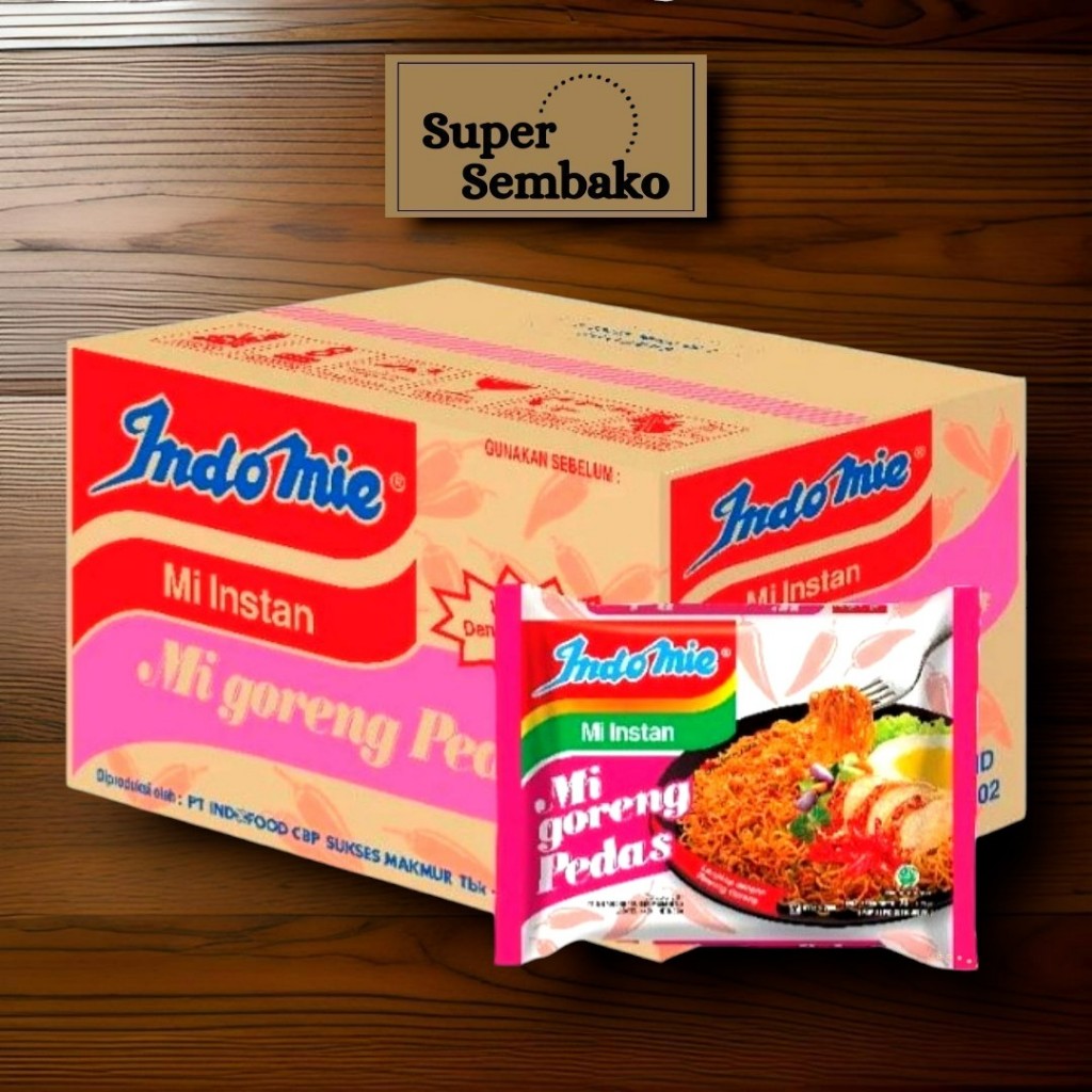 

INDOMIE GORENG PEDAS 1 DUS IS 40 BUNGKUS