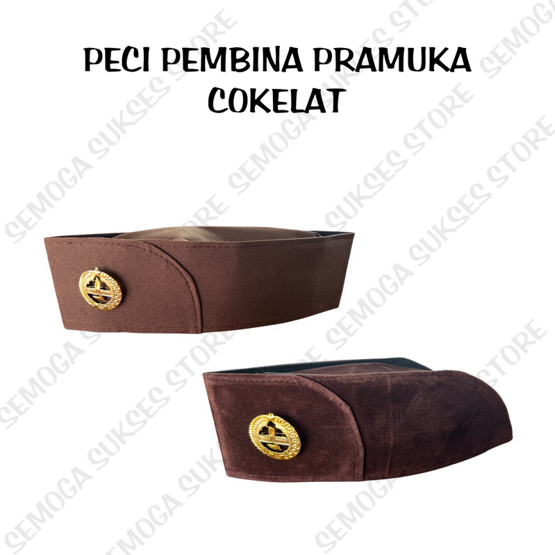 Peci Pembina Pramuka + Pin