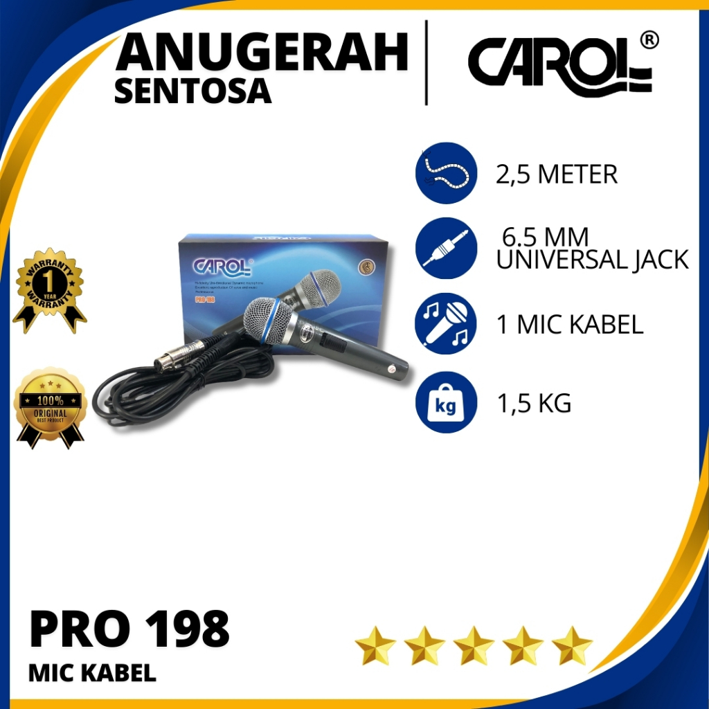 Mic Kabel Carol Pro 198 Original