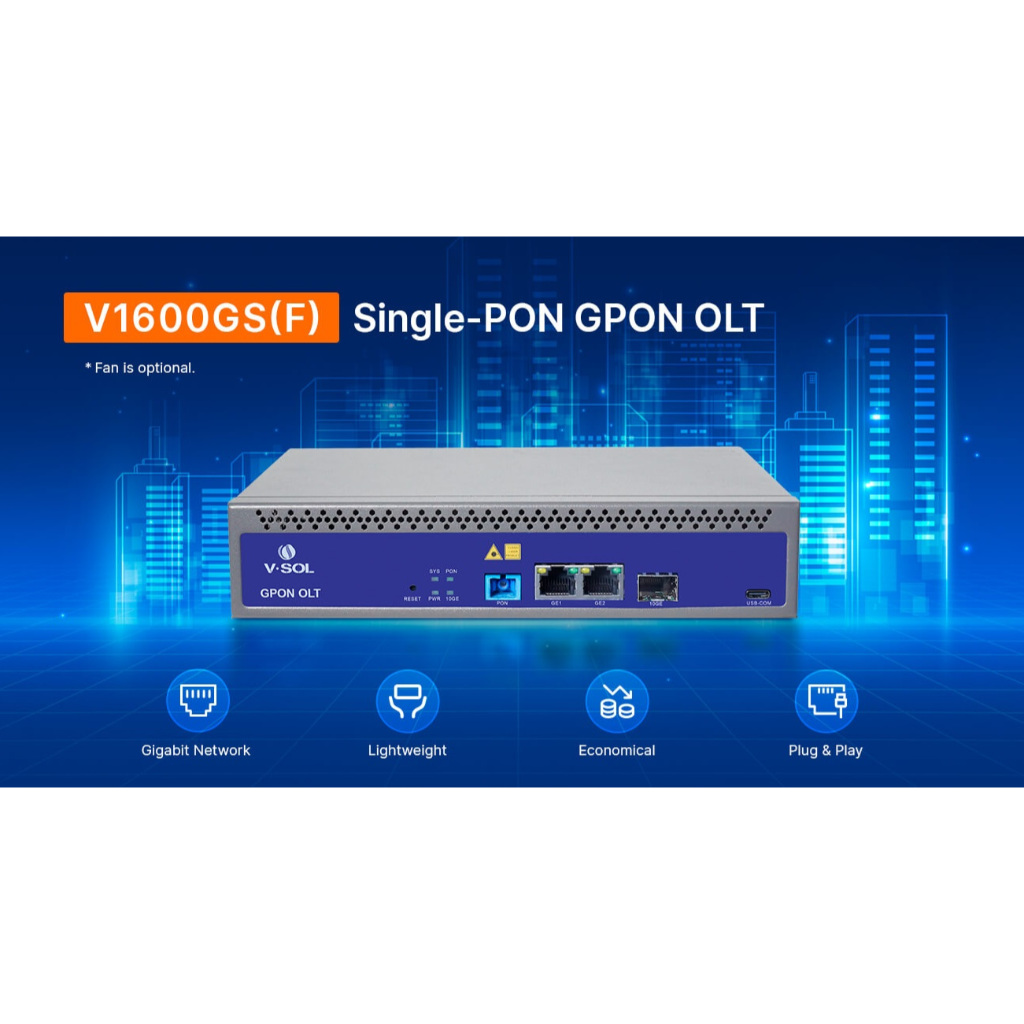 V1600GS F OLT GPON VSOL V1600GS F Single GPON OLT VSOL V1600GS Single OLT GPON V1600GS VSOL