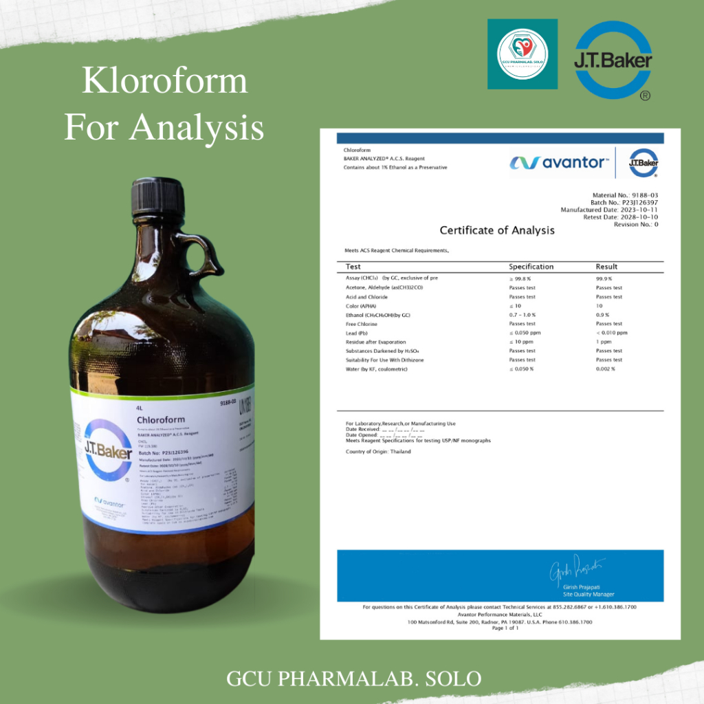 Chloro.form JT. Beaker (PA)