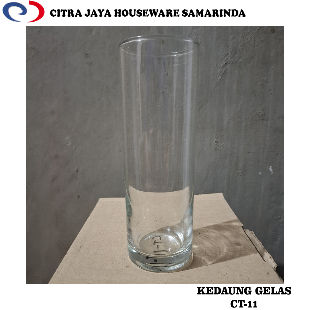 Gelas Kaca TINGGI 300 ML KEDAUNG CT-11 (PERKOTAK ISI 6 PCS)