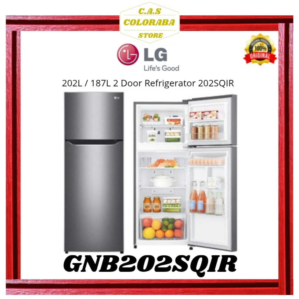 KULKAS LG GNB202SQIR KULKAS 2 PINTU 202L GN-B202SQIR GNB202 GN-B202 KULKAS LG 2 PINTU