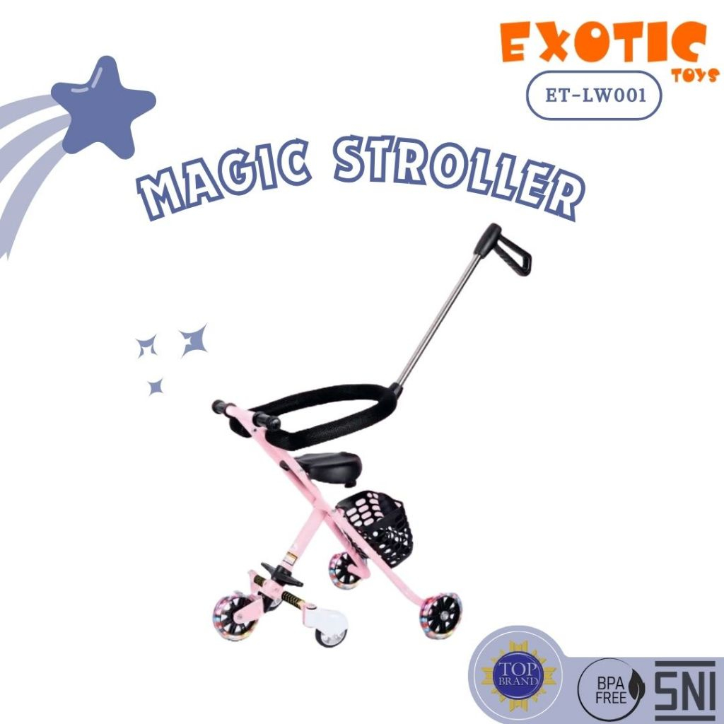 Spacebaby Magic Stroller Kereta Dorong Anak Exotic Toys ET LW001