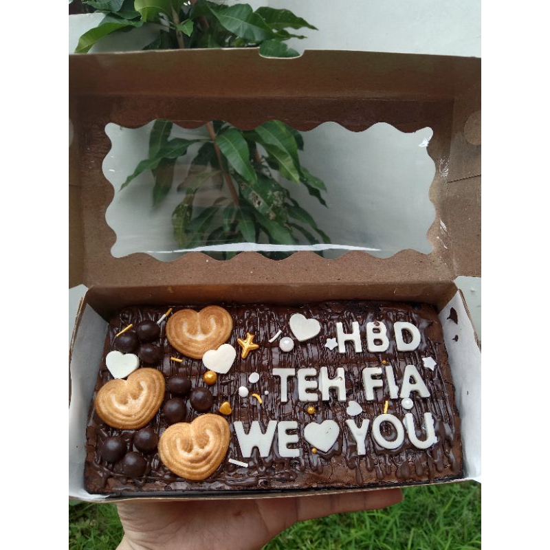 

Brownies fudgy ulang tahun