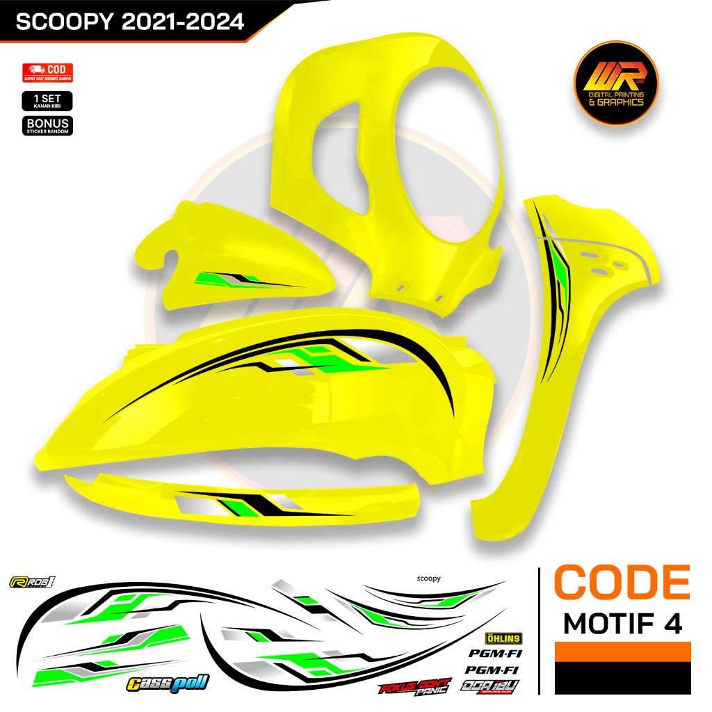 Striping Scoopy Transparan Sticker Honda Scoopy Bahan Bening Transparan Sticker Scoopy Garis Simple