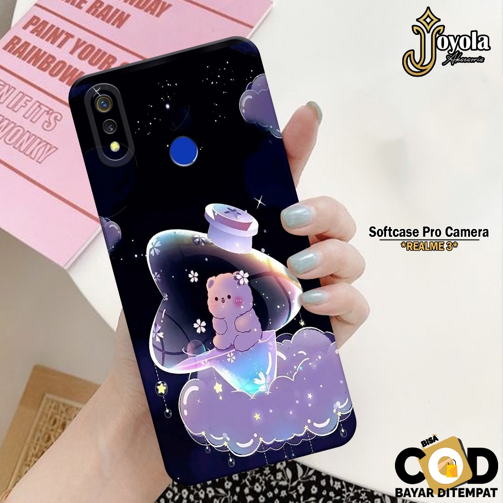 JOYOLA Case REALME 3 - Fashion Case Kartun - Softcase REALME 3 - Pro Camera - Casing REALME 3 - Kesi