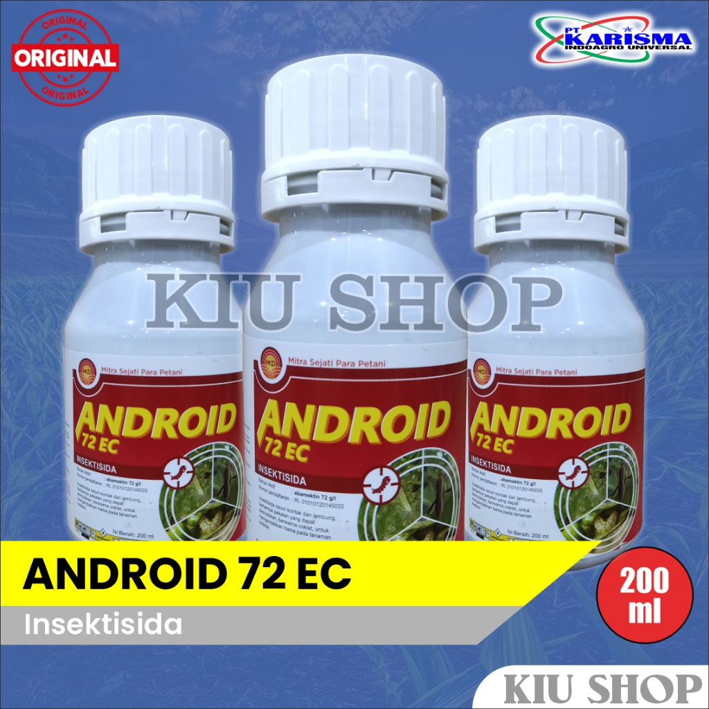 Grosir / ANDROID 72 EC - 200ml / Insektisida Hama Tanaman Kedelai / Abamektin