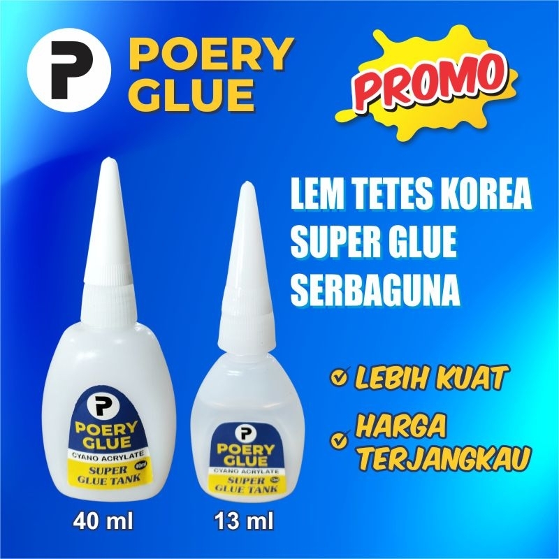 

Lem Tetes P Lem Korea Instan Cyanoacrylate GLUE LEM KOREA SERBAGUNA LEM PEREKAT SUPER KUAT 13ml