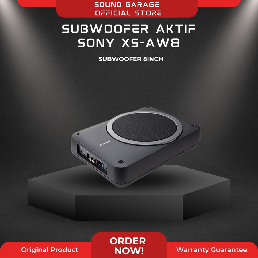 SUBWOOFER KOLONG UNDERSEAT AKTIF 8INCH SONY XS-AW8