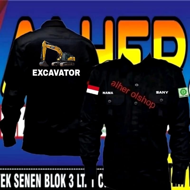 kemeja sany baju sany seragam Sany kemeja kerja sany baju kerja sany seragam kerja Sany kemeja excav