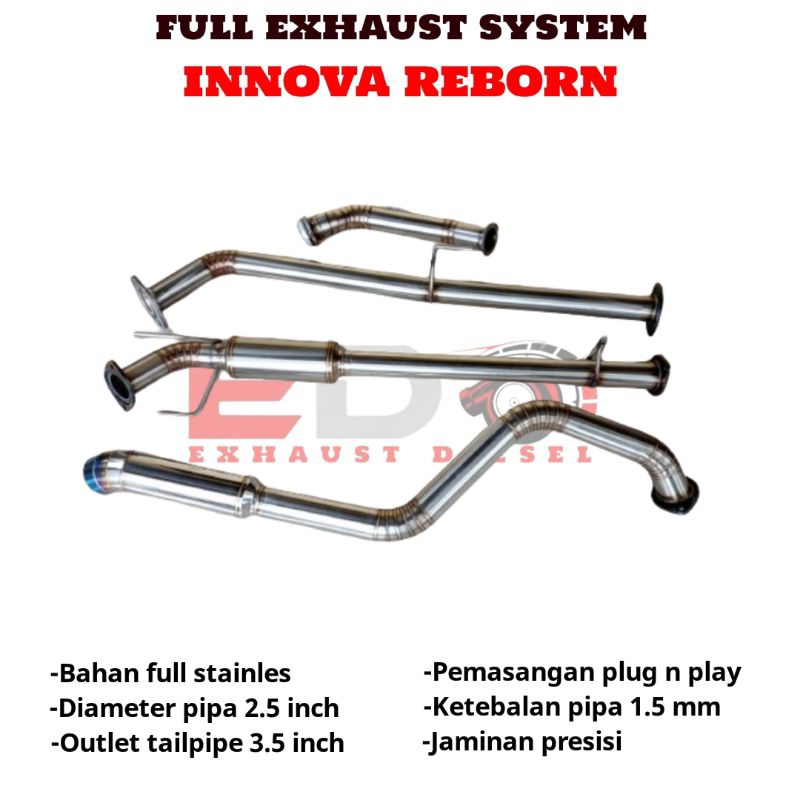 Knalpot Innova Reborn 2GD Full System