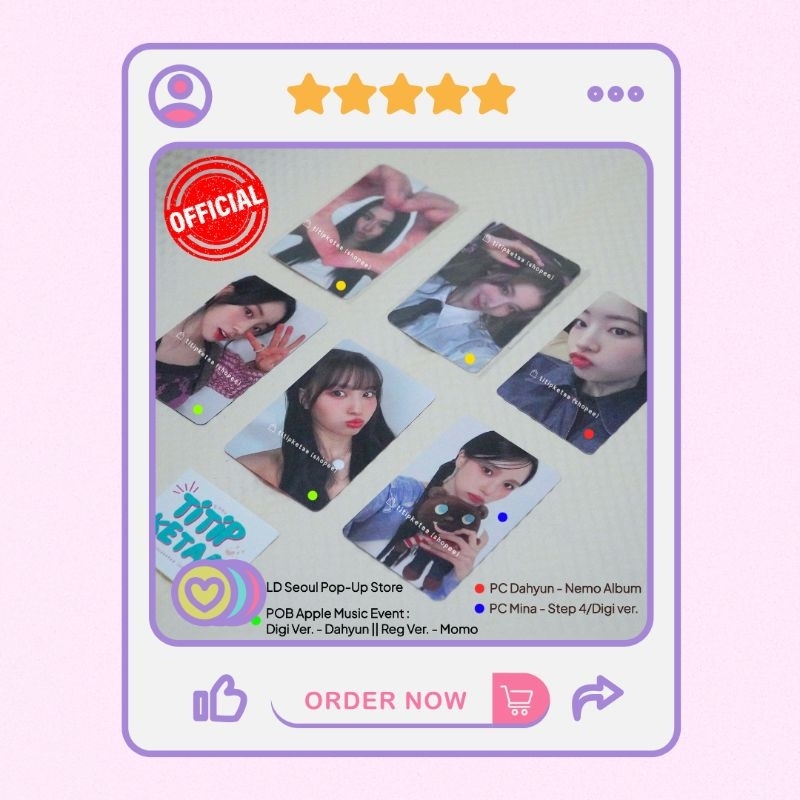 [Ready INA] TWICE Strategy Photocard Official | Strategy Album | Strategy POB AppMus | Strategy Luck