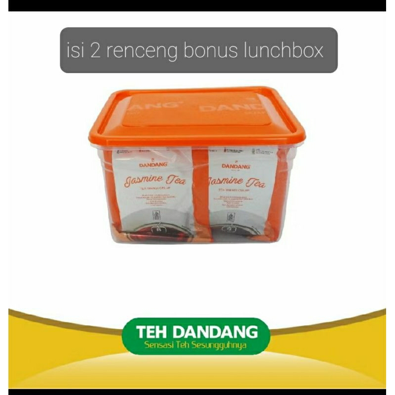 

Teh dandang celup jasmine isi 2 renteng bonus lunchbox