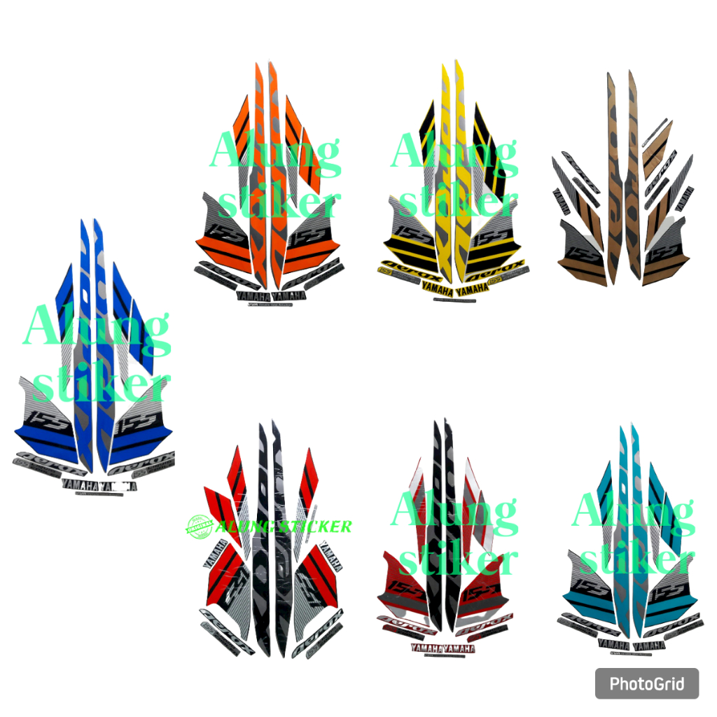 STIKER STRIPING LIS BODY AEROX VVA 155 2018 STANDAR