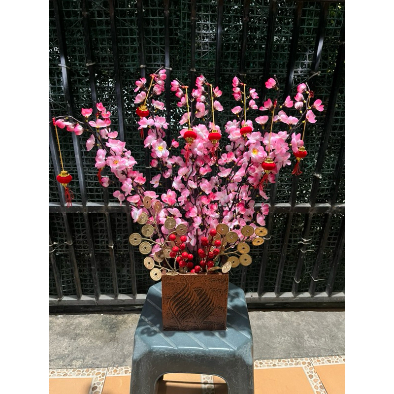 bunga sakura bunga Imlek dekorasi Imlek bunga meja hiasan Imlek