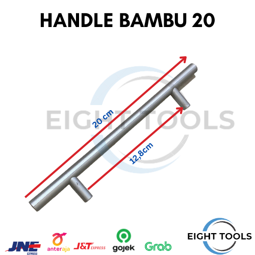 Handle Bambu 20cm/Handle Pintu Lemari / Handle Laci / Handle Laci Lemari / Handle Plastik / Handle S