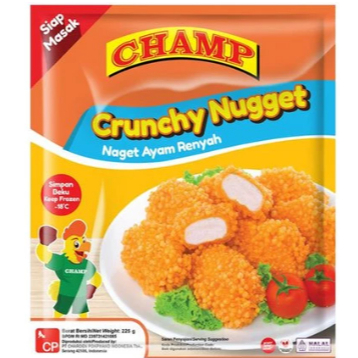 

champ crunchy nugget 225gr