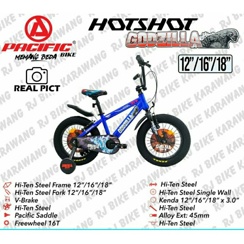 Sepeda Anak Pacific BMX HOTSHOT GODZILLA