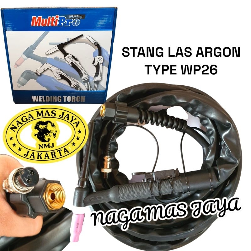 MULTIPRO STANG LAS ARGON WP26 WP 26 / TIG TORCH STANG LAS ARGON WP 26 WP26 MULTIPRO