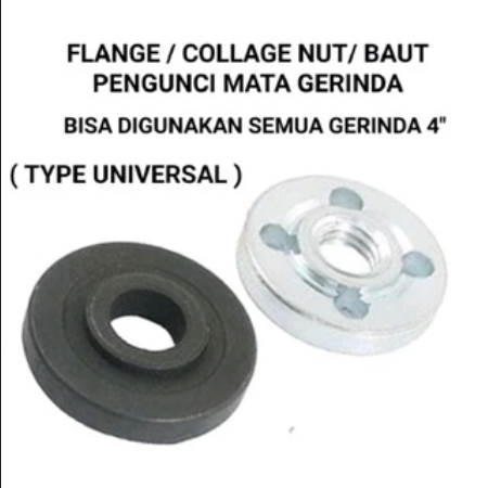 flange / collage nut / baut pengunci mata gerinda 4"