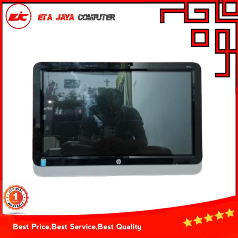 ALL IN ONE HP 22-2001d 23INCH INTEL CORE I5-4460T RAM 8GB HDD 1TB SIAP PAKAI