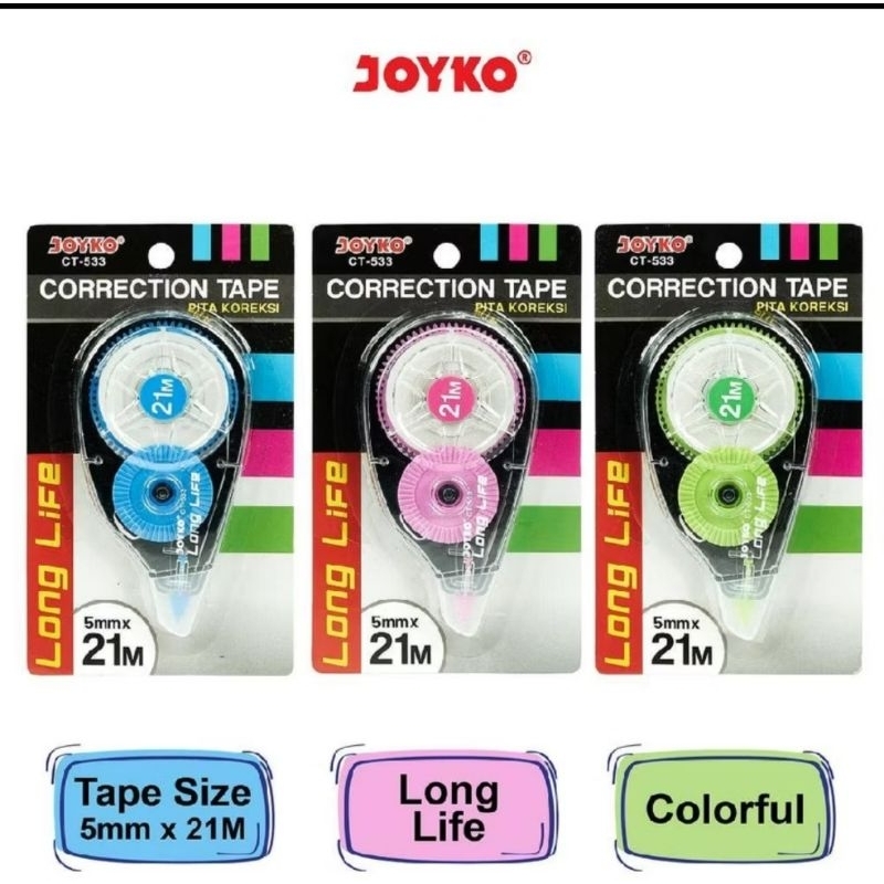 

Correction Tape Pita Koreksi Joyko CT-533