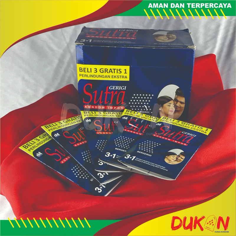 SUTRA Gerigi / Condom Sutra Gerigi (Isi 3+1 pcs)