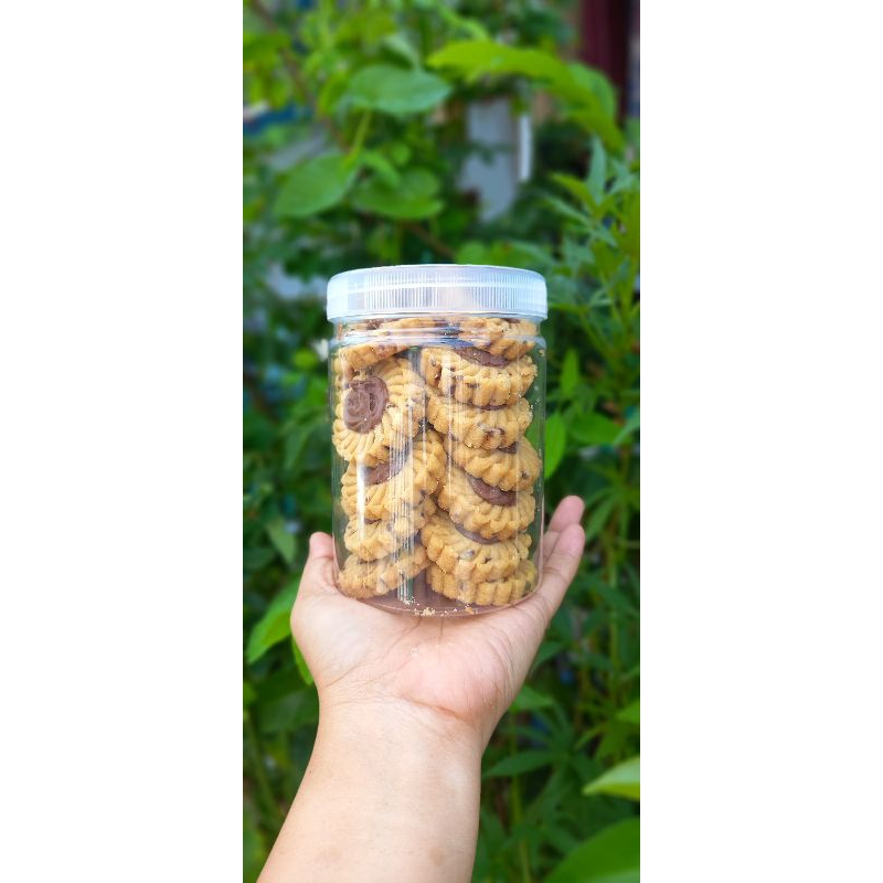 

KUE KERING HAZELNUT TART / NUTTELA TART PREMIUM Toples Tabung 600ml