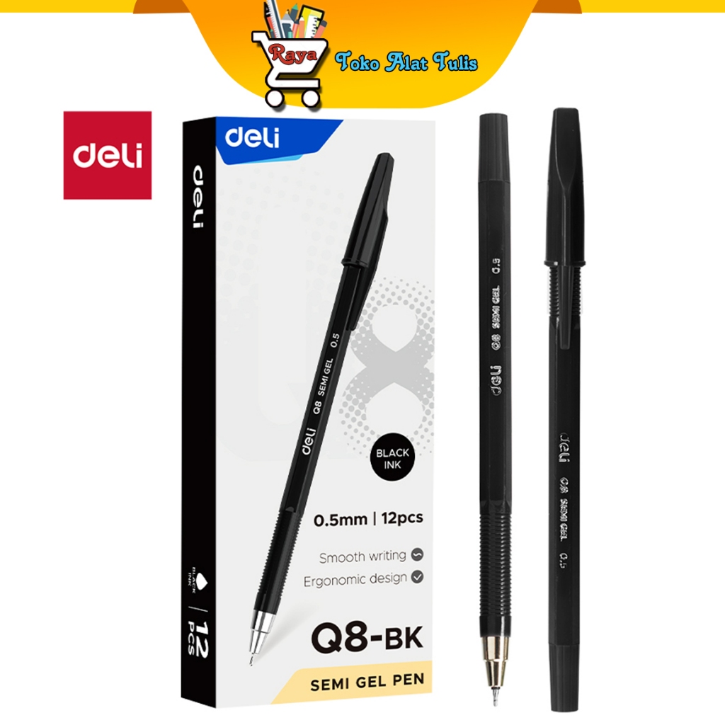 

Deli Pulpen Ball Point Pen EQ8-BK