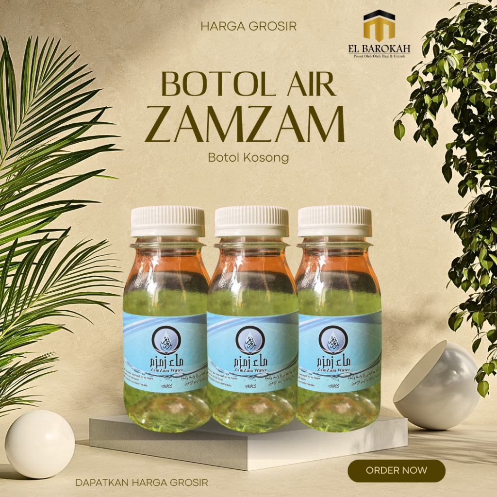 

Botol Kosong Air Zam Zam Warna Biru UK 60/80 1 Pack Isi 25 Oleh Oleh Haji Dan Umrah