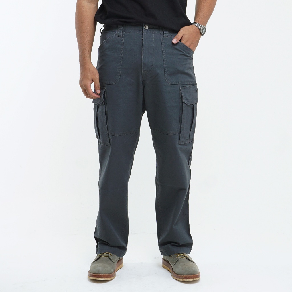 Celana Original MGEE - Celana Cargo Panjang Pria Original MGEE Greg CKPS 027 Dark Grey