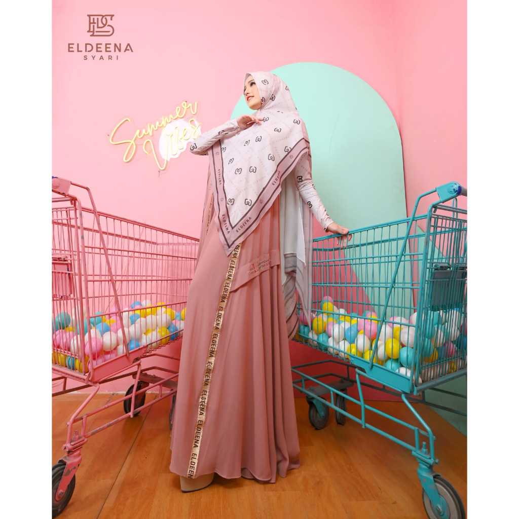 AURORA SERIES BY ELDEENA SYARI GAMIS SET MUSLIMAH SIMPLE