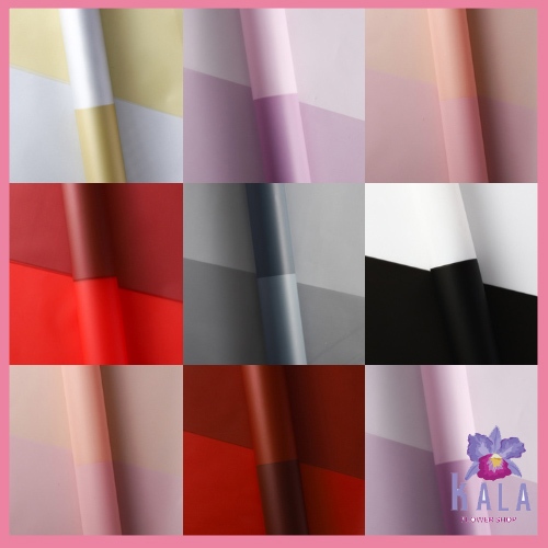 

Kertas Buket double warna Cellophane Flower Wrapping KB6024