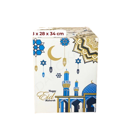 

10 Pcs Box Parcel Hampers Lebaran Uk 28x28x34cm Packaging Eid Lebaran Kotak Idul Fitri